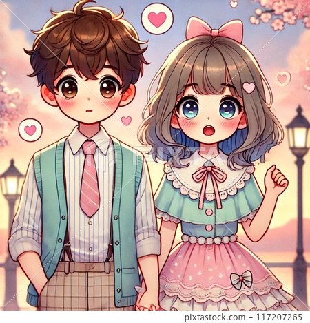 A couple doing a date 117207265