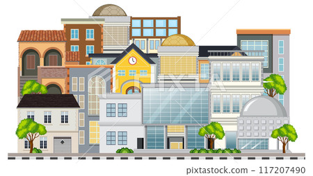 Modern Urban Building Complex 117207490