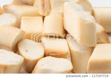 Grilled wheat gluten close-up background Grilled wheat gluten close-up background 117207729