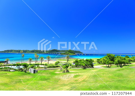[Yamaguchi Prefecture] Clear skies at Tsunoshima Bridge (Nishi-Nagato Resort) 117207944