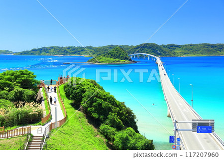 [山口縣] 角島大橋（天瀨路）的晴空 117207960