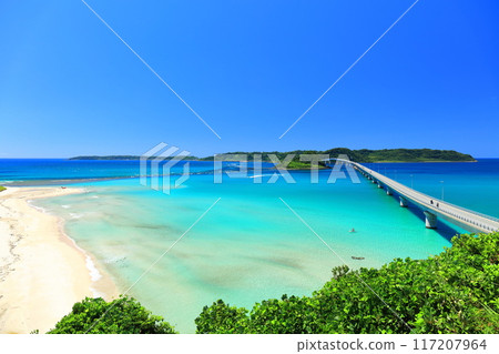 [山口縣] 角島大橋（天瀨路）的晴空 117207964