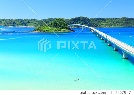 [山口縣] 角島大橋（天瀨路）的晴空 117207967