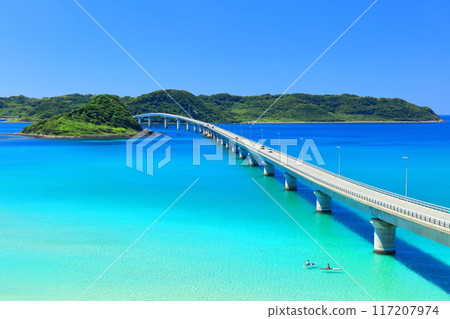 [山口縣] 角島大橋（天瀨路）的晴空 117207974