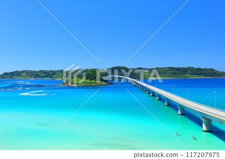 [山口縣] 角島大橋（天瀨路）的晴空 117207975