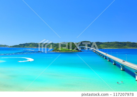 [山口縣] 角島大橋（天瀨路）的晴空 117207978