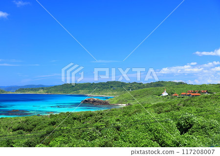 [Yamaguchi Prefecture] Clear skies at Tsunoshima Ohama 117208007