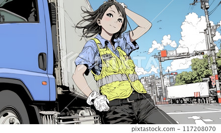 年輕女拖車司機 117208070