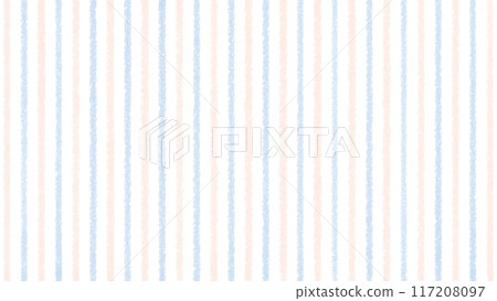 Striped pattern drawn with crayons - Gentle pastel colors - 16:9 117208097