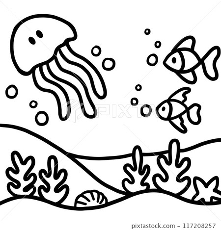 sea, vector, marine 117208257