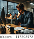A depressed man 117208572