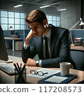 A depressed man 117208573