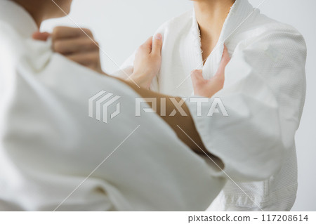Man in judo uniform Man in judo uniform 117208614