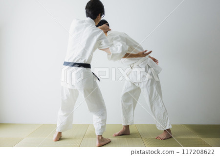 Man in judo uniform Man in judo uniform 117208622