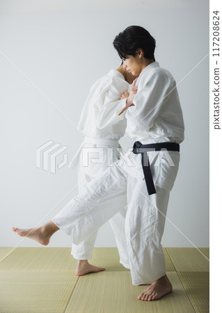 Man in judo uniform Man in judo uniform 117208624