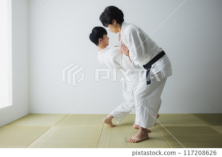Man in judo uniform 117208626