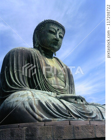 The Great Buddha of Kamakura seen from below 117208722