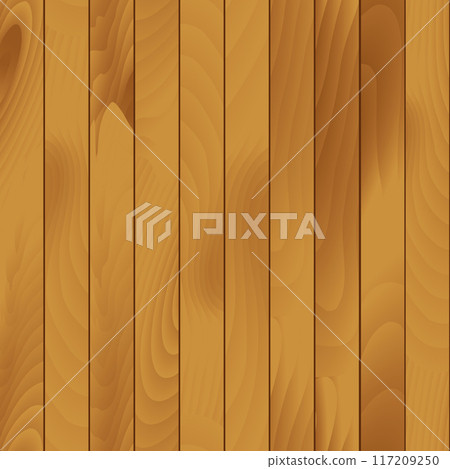 A vector illustration of a wooden texture with vertical planks. Vector 117209250