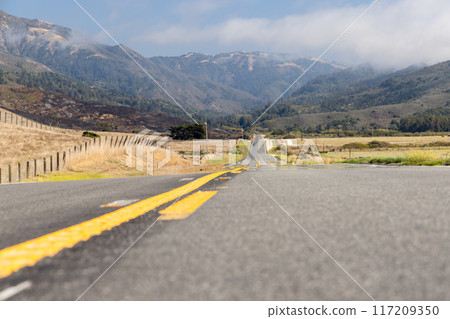 Asphalt road and countryside landscape Asphalt road and countryside landscape 117209350