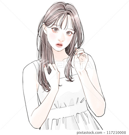 頭髮受損的女人 頭髮受損的女人 117210008