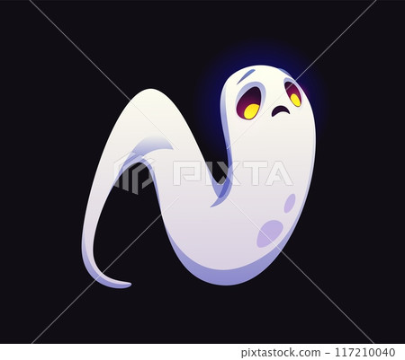 Letter N Halloween ghost font, scary typeface, horror evil type, spooky monster alphabet. Vector holiday kid abc character, eerie spook with unhappy face expression and glowing eyes, typography symbol Letter N Halloween ghost font, scary typeface, horror evil type, spooky monster alphabet. Vector holiday kid abc character, eerie spook with unhappy face expression and glowing eyes, typography symbol 117210040