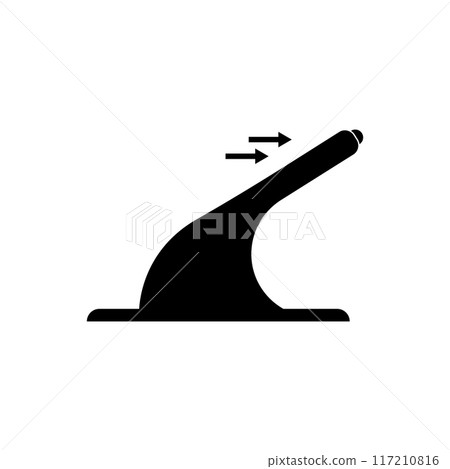 Handbrake symbol icon Handbrake symbol icon 117210816