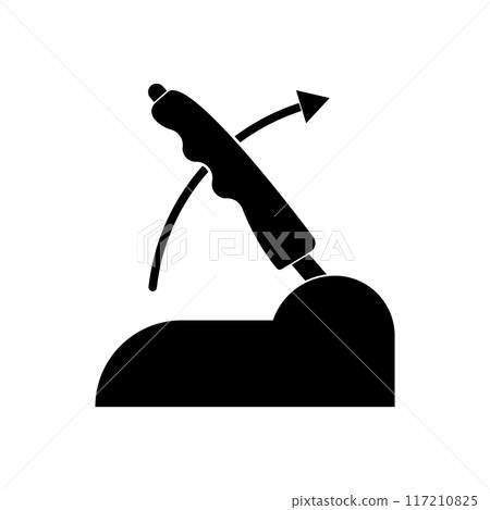 Handbrake symbol icon Handbrake symbol icon 117210825