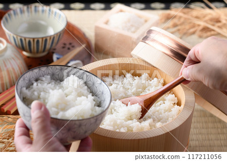 江戶大粒(木製大粒) 只要儲存,米飯就會變得有光澤、鬆軟、美味、新鮮。 江戶大粒(木製大粒) 只要儲存,米飯就會變得有光澤、鬆軟、美味、新鮮。 117211056