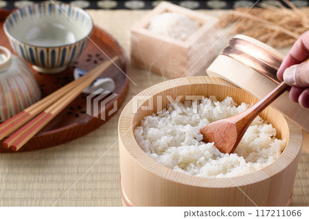 江戶大粒（木製大粒） 只要儲存，米飯就會變得有光澤、鬆軟、美味、新鮮。 117211066