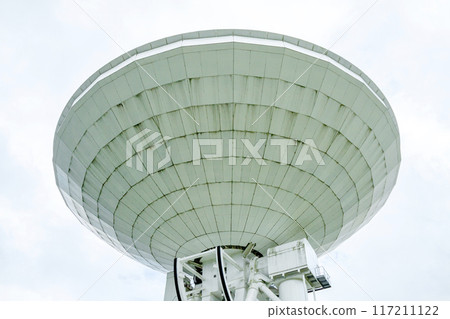 The back side of the 45m radio telescope at Nobeyama Radio Observatory 117211122