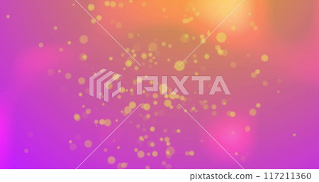 Image of yellow light spots on pink background 117211360