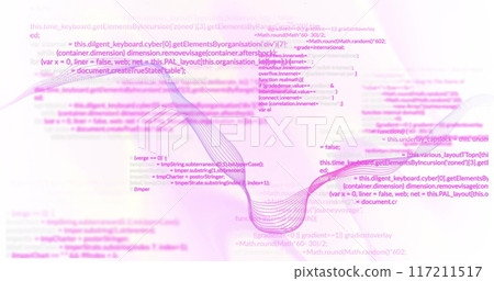 Image of data processing over liquid flowing 117211517