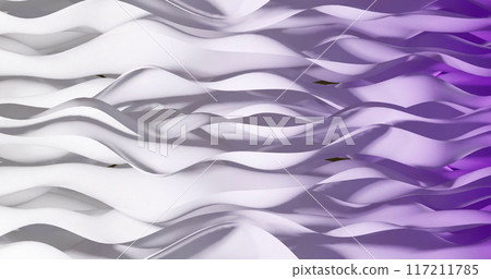 Image of white to purple layers waving over white background 117211785