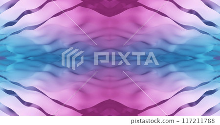 Image of multi coloured layers waving over purple background 117211788