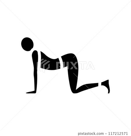 cat cow pose marjaryasana bitilasana yoga glyph icon vector illustration cat cow pose marjaryasana bitilasana yoga glyph icon vector illustration 117212571