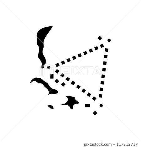 the bermuda triangle unsolved mystery glyph icon vector illustration the bermuda triangle unsolved mystery glyph icon vector illustration 117212717