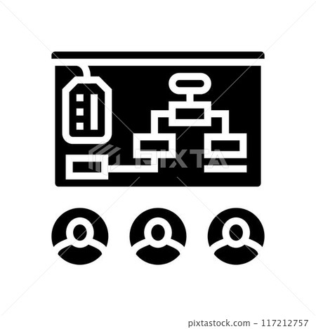 coaching technical sales engineer glyph icon vector illustration 117212757