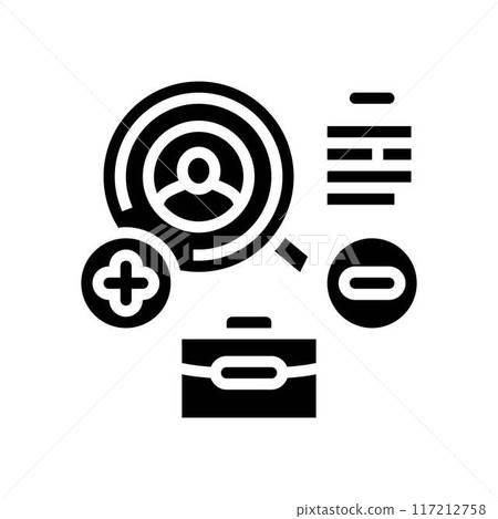 competitive analysis technical sales engineer glyph icon vector illustration 117212758