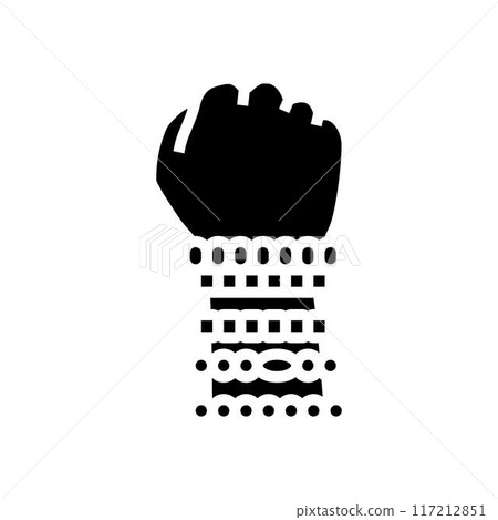 kandi rave retro glyph icon vector illustration 117212851