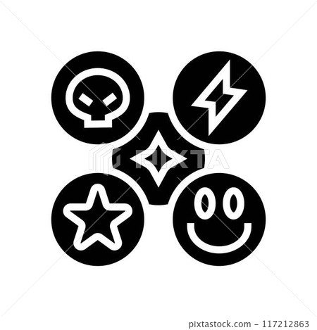 ecstasy mdma rave retro glyph icon vector illustration ecstasy mdma rave retro glyph icon vector illustration 117212863