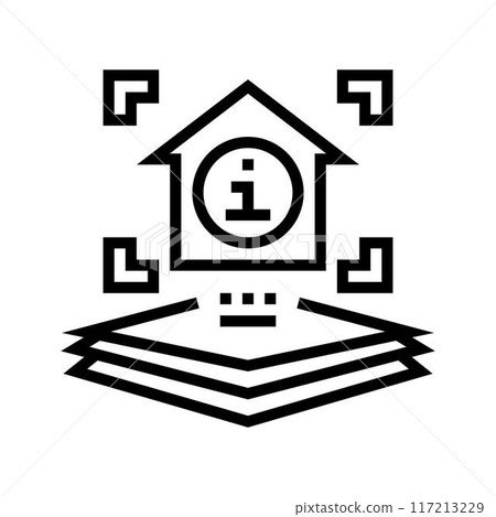 lobby virtual conference line icon vector illustration lobby virtual conference line icon vector illustration 117213229