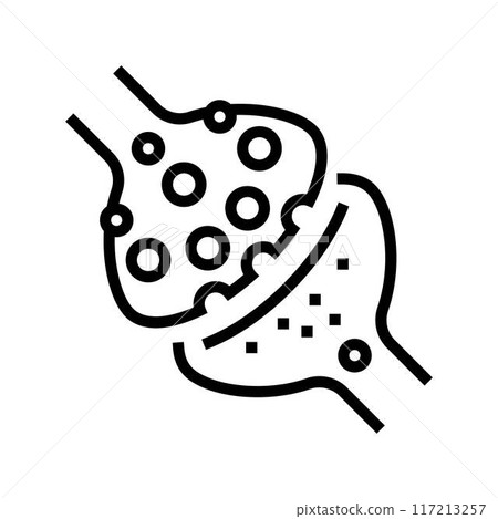 the mechanism of anesthesia mystery line icon vector illustration the mechanism of anesthesia mystery line icon vector illustration 117213257
