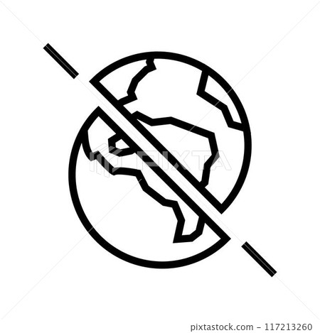 the existence of parallel universes line icon vector illustration the existence of parallel universes line icon vector illustration 117213260