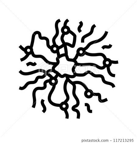 dark energy unsolved mystery line icon vector illustration 117213295