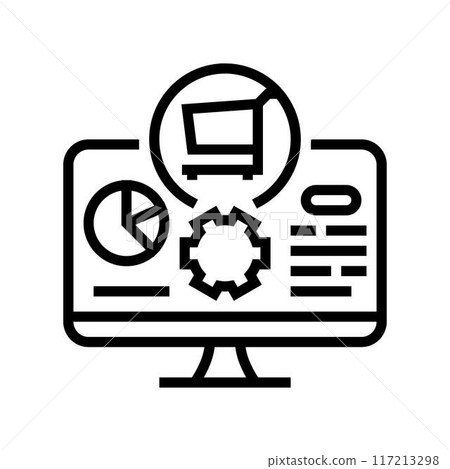 intelligence technical sales engineer line icon vector illustration intelligence technical sales engineer line icon vector illustration 117213298