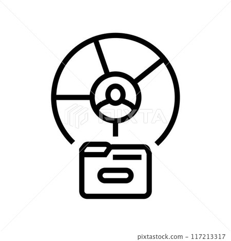 customer segmentation technical sales engineer line icon vector illustration 117213317