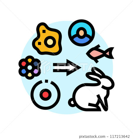 origin of life unsolved mystery color icon vector illustration origin of life unsolved mystery color icon vector illustration 117213642