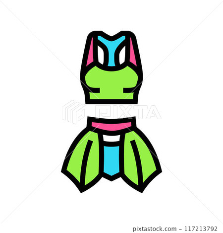 neon clothing rave retro color icon vector illustration neon clothing rave retro color icon vector illustration 117213792