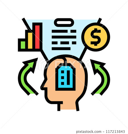 involvement consumer behavior color icon vector illustration involvement consumer behavior color icon vector illustration 117213843