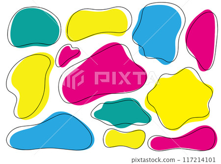 A frame with soft lines in vivid colors A frame with soft lines in vivid colors 117214101